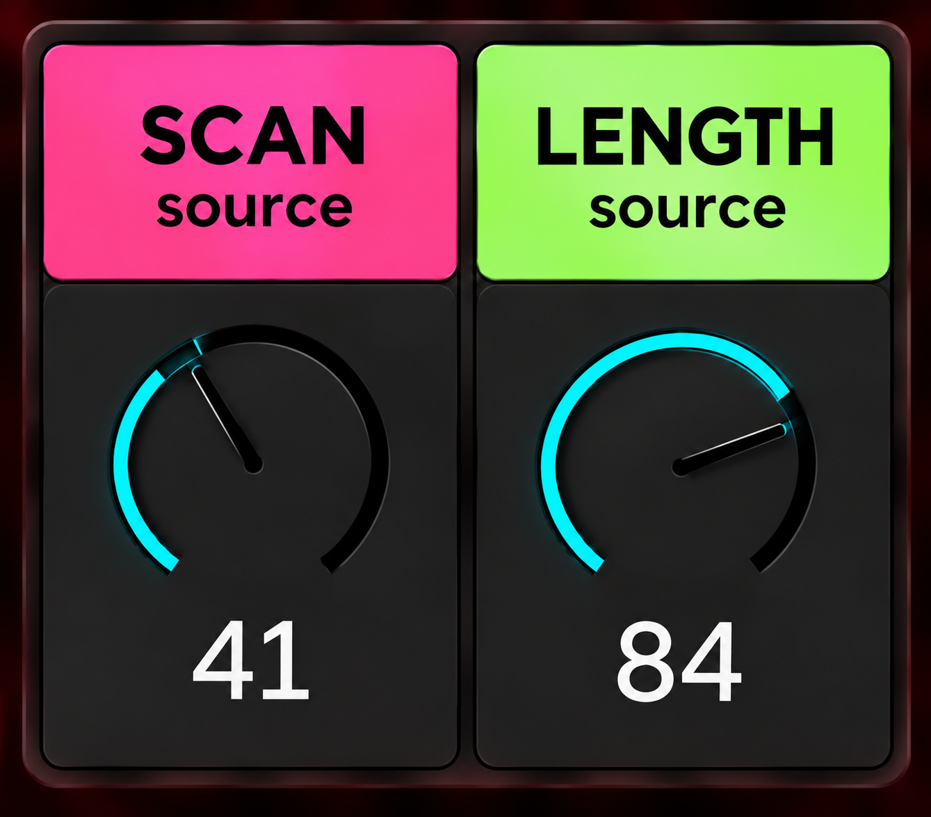 Scan and Length controls